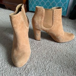 Ralph Lauren Light Brown Suede Booties